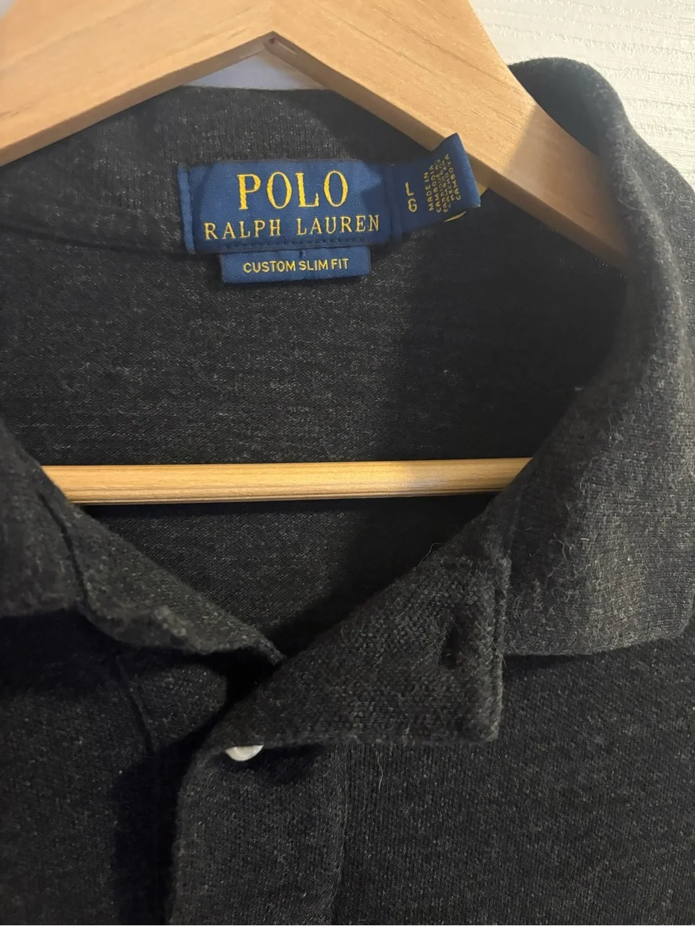RALPH LAUREN - Classic Slim Fit Polo Shirt Sz Large